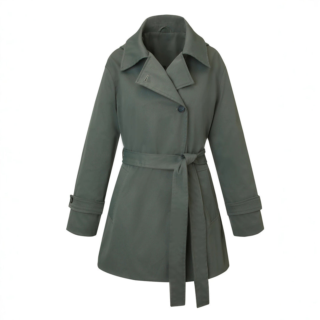 Women Elegant and Timeless Trench Coat Mune Fashion