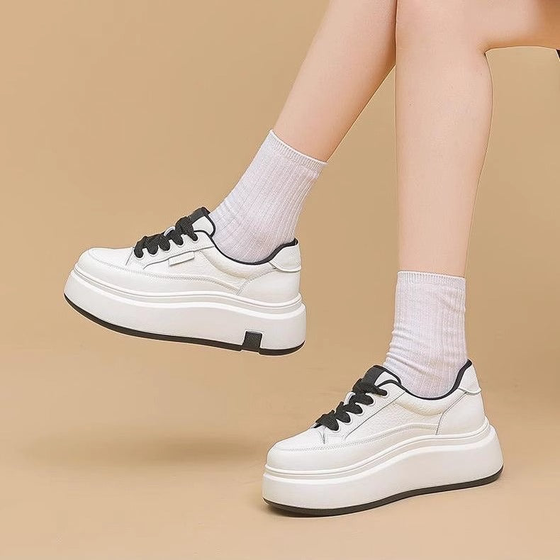 Women's Chunky Sneakers with High Platform and Durable Construction Mune Fashion
