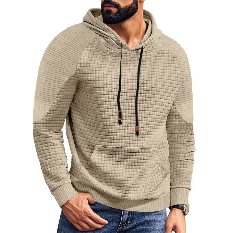 Men's hoodie with square structure, raglan sleeves, and kangaroo pocket Mune Fashion