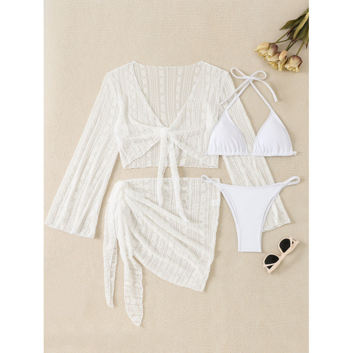 Ladies Bikini Set with airy wrap jacket Mune Fashion
