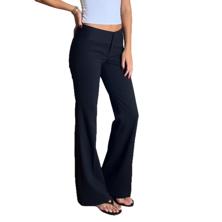 Women High-Waisted Stretch Flared Pants with Flared Leg Mune Fashion