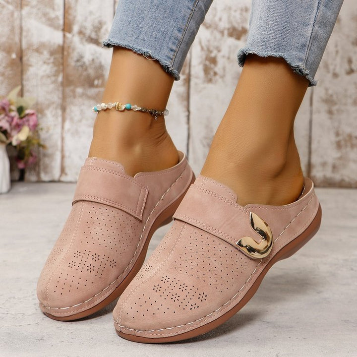 Damen Perforierte Komfort-Clogs mit Orthopädischer Einlegesohle Mune Fashion