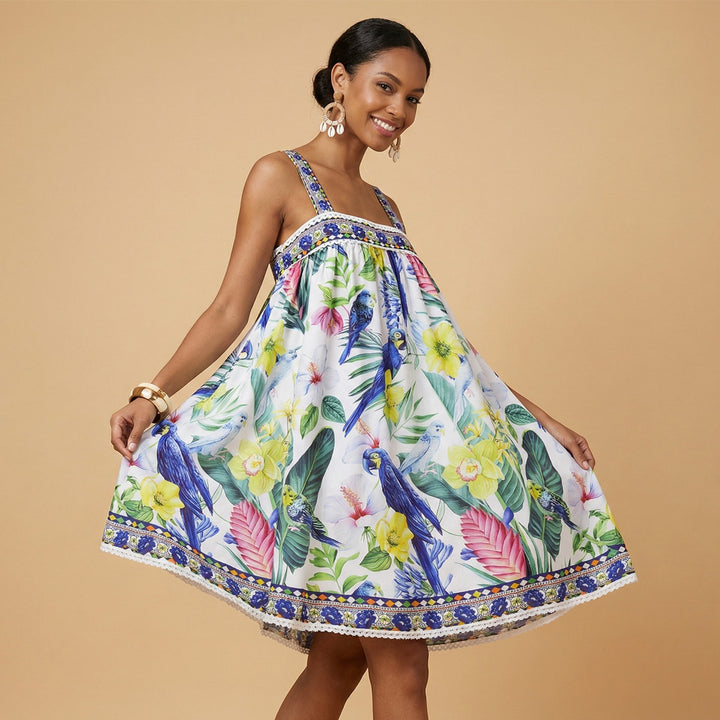 Women's airy summer dress with floral pattern Mune Fashion