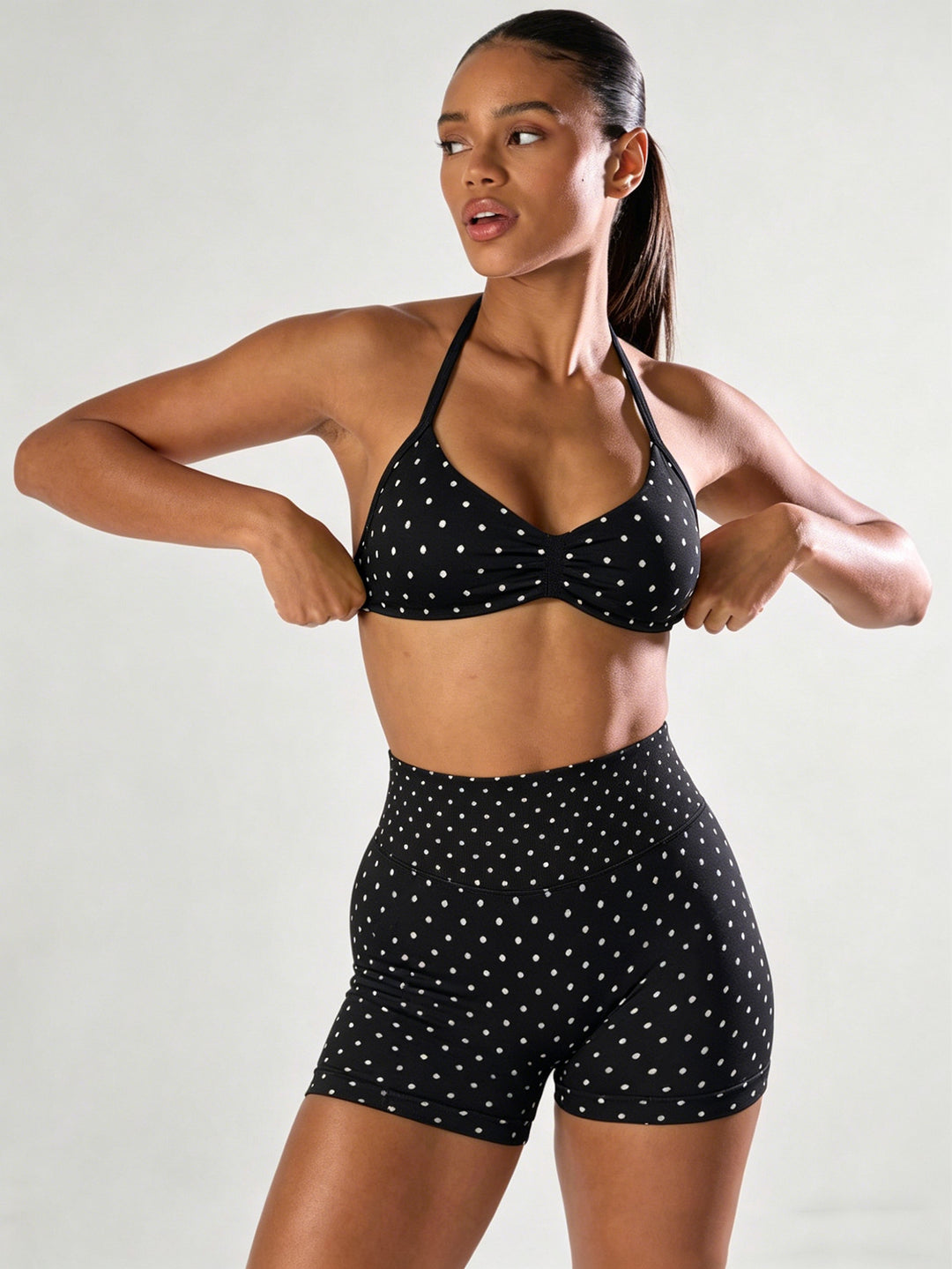 Ladies sporty jumpsuit with gathers and adjustable straps Mune Fashion