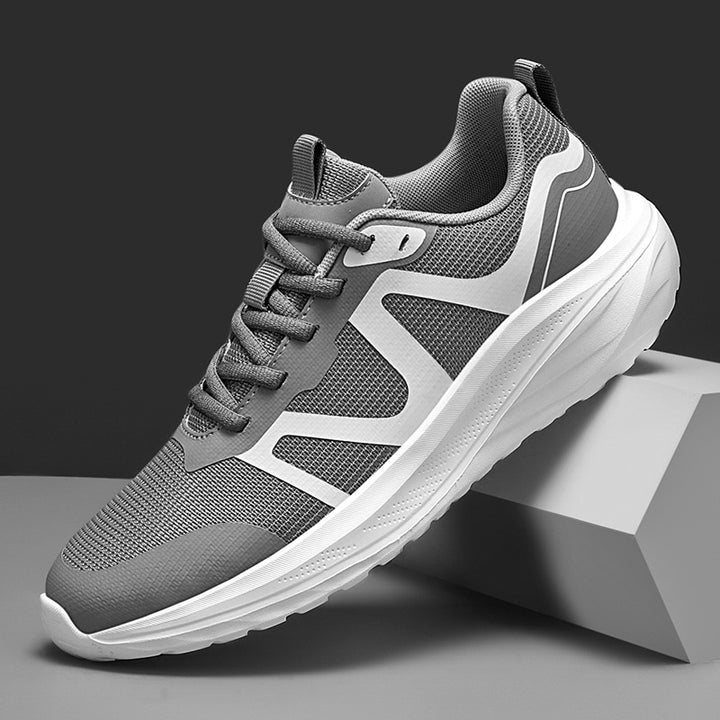 Unisex lightweight mesh walking sneakers with ergonomic wave midsole and slip-resistant outsole Mune Fashion