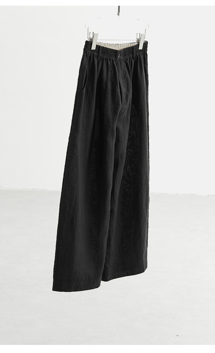 Women's Wide Cut Linen Pants Mune Fashion