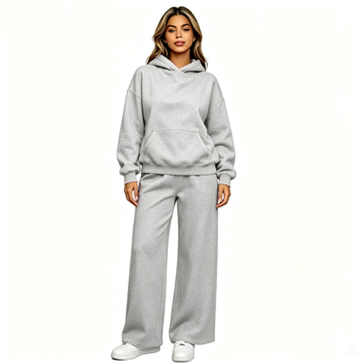 Women Casual Hoodie with Loose Pants Mune Fashion