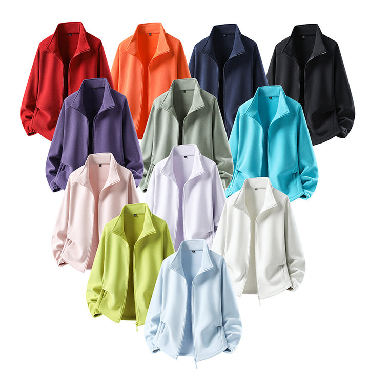 Women's fleece jacket with stand-up collar, full-length zipper, and thermal insulation Mune Fashion