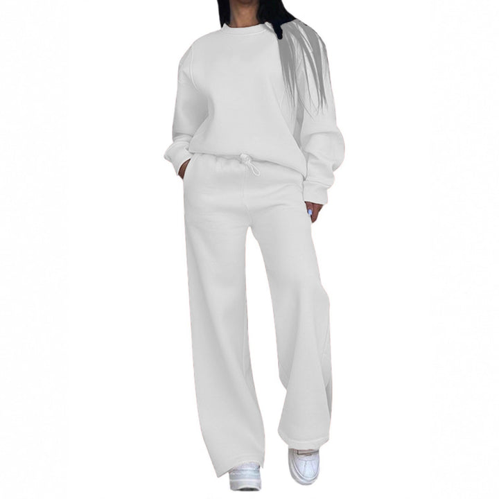 Women's casual oversized sweatshirt and wide jogging pants set Mune Fashion