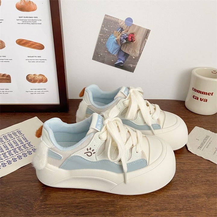 Women’s platform sneakers with playful appliqués and comfortable sole Mune Fashion
