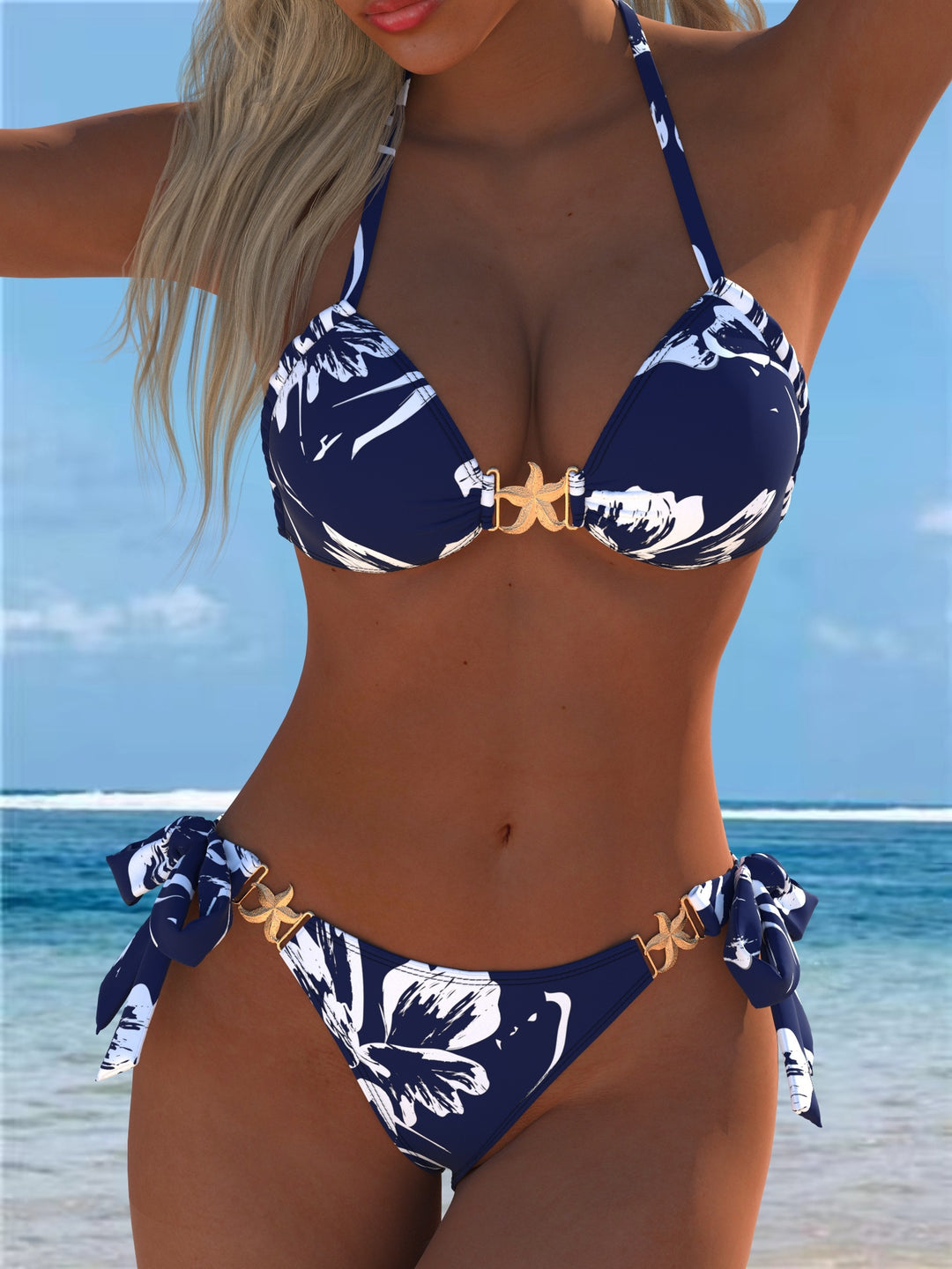 Women's bikini with decorative bow details Mune Fashion