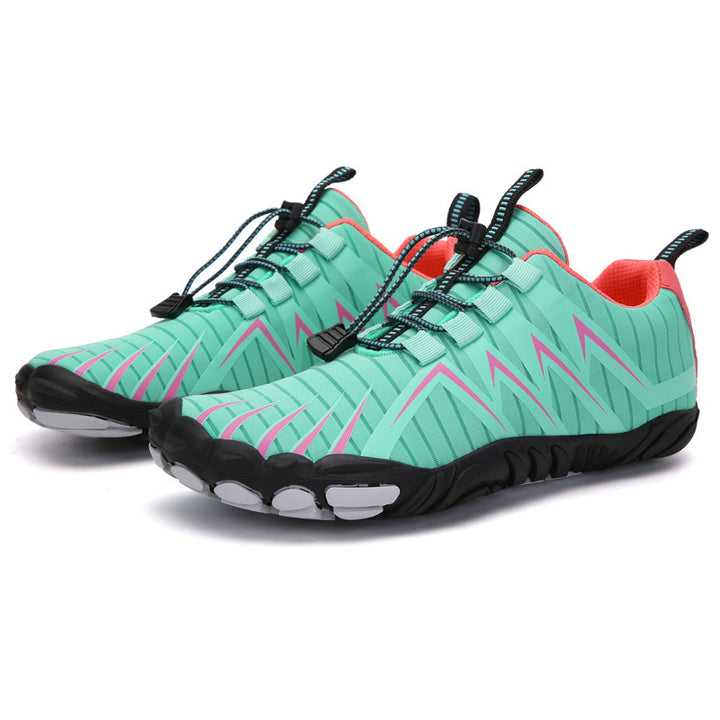 Women's nano elastic aquasport shoe with quick pull closure, non-slip rubber sole, and flexible toe protection Mune Fashion