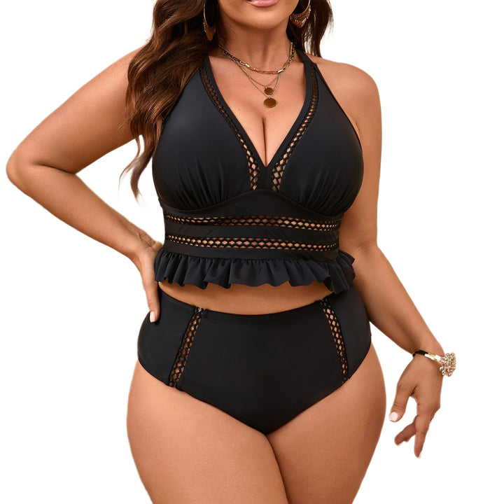 Ladies High-Cut Swimwear with Ruffle Details Mune Fashion