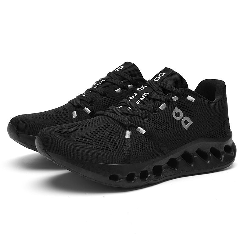 Women's Airy Roadrunning Sneakers with Perforated Hollow Chamber Sole and Breathable Knit Upper Mune Fashion
