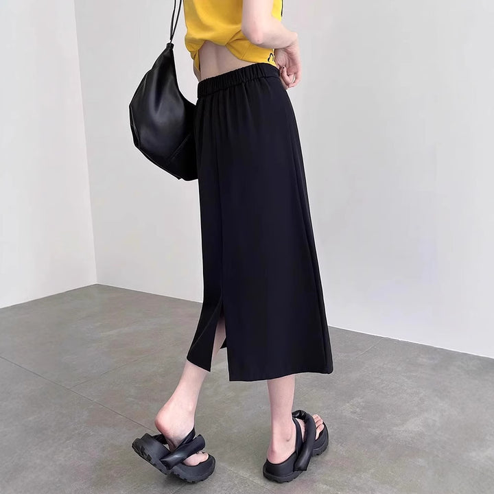Women's Elegant and Flowing Maxi Skirt Drune