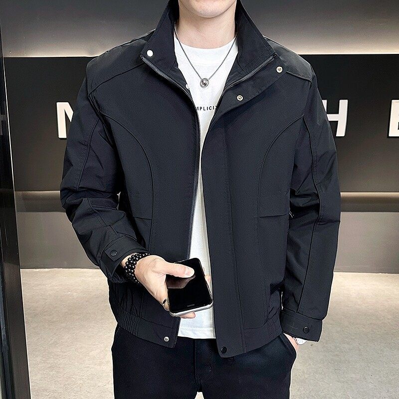 Men's leisure jacket with high collar Mune Fashion