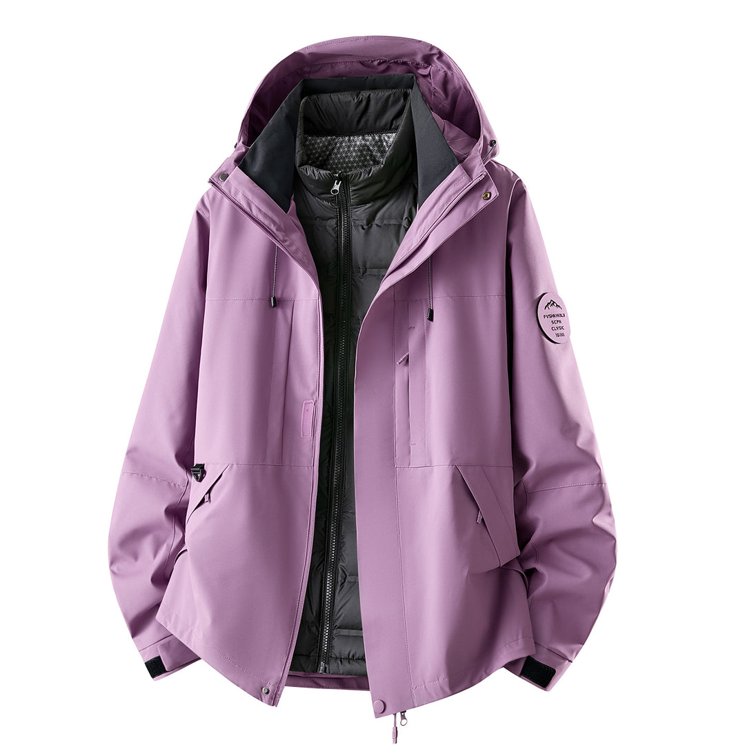 Women's Multifunctional Outdoor Jacket with Removable Quilted Inner Jacket Mune Fashion