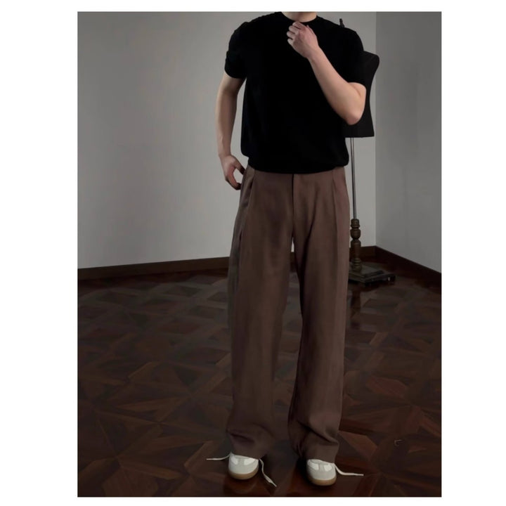 Men's elegant and comfortable high-waisted suit trousers Mune Fashion