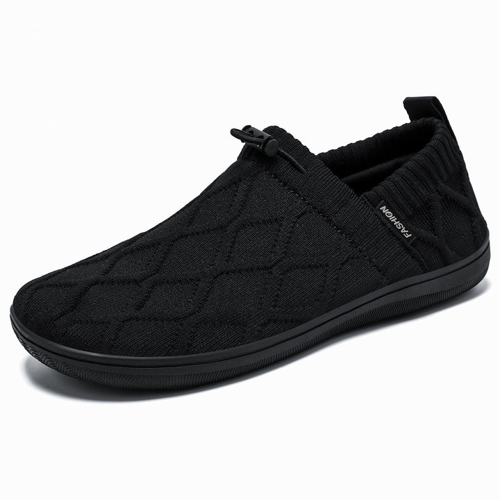 Women's knitted slip-on with elastic cuff and cord stopper Mune Fashion