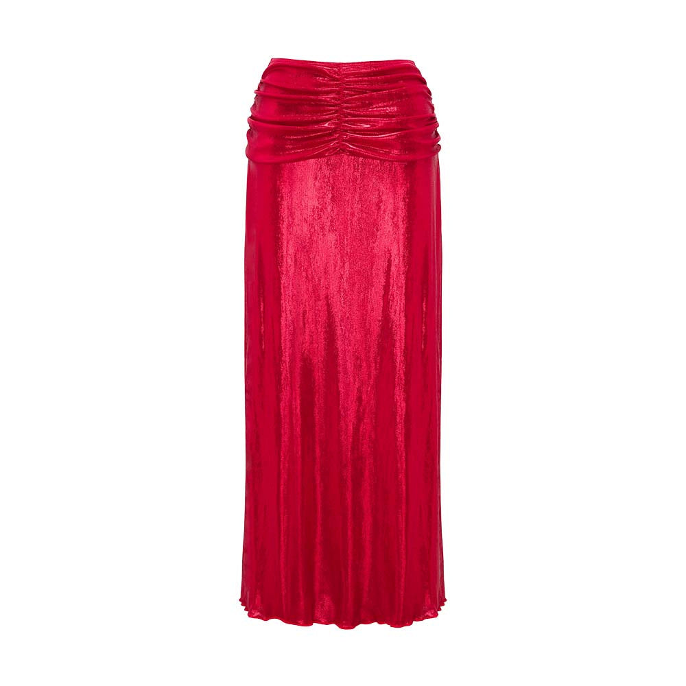 Women's swimsuit with off-shoulder design and elegant skirt Mune Fashion