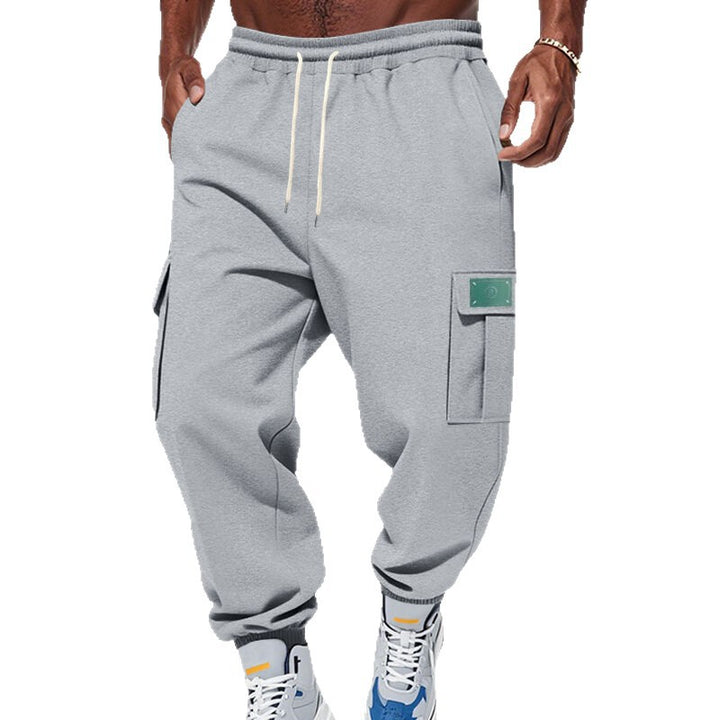 Men's cargo jogger pants with elastic waistband and side utility pockets Mune Fashion