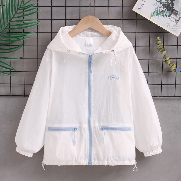 Women's nan ultra-light hooded windbreaker with zippered pockets Mune Fashion
