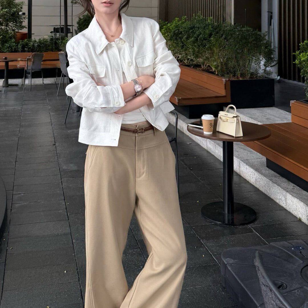 Women Casual and Stylish Linen Jacket Mune Fashion