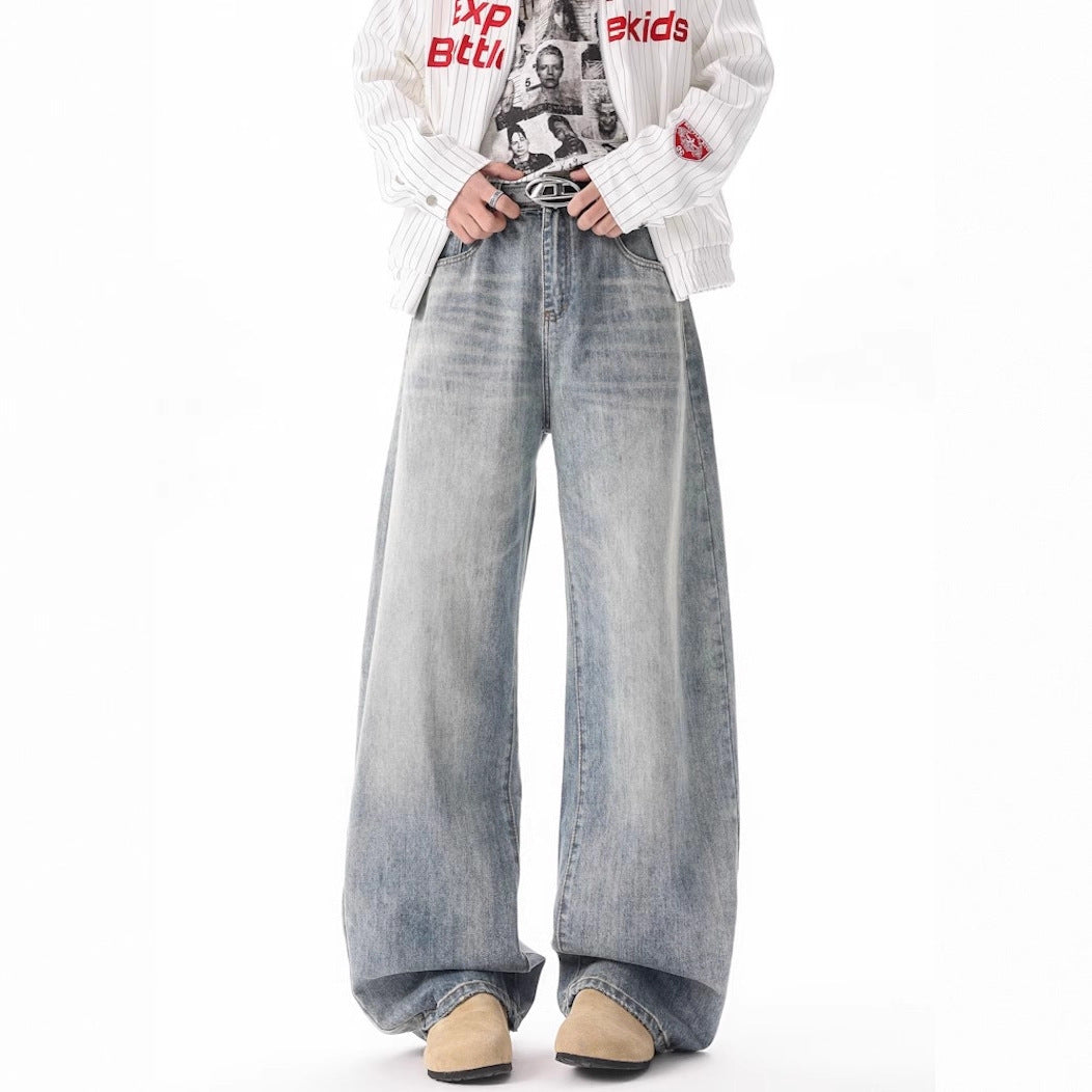 Women Wide-Cut Jeans in Vintage Style Mune Fashion
