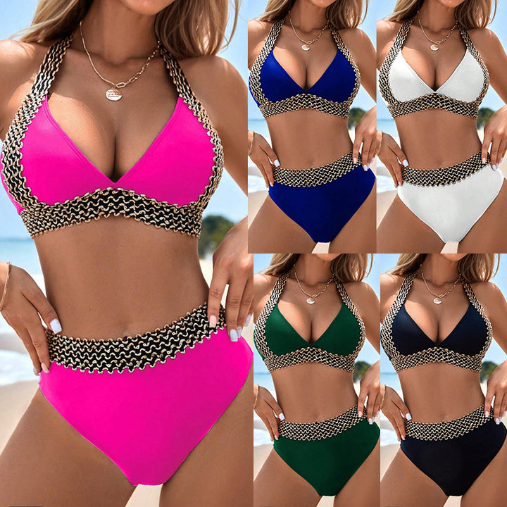 Ladies Triangle Bikini with Fashionable Accents Mune Fashion