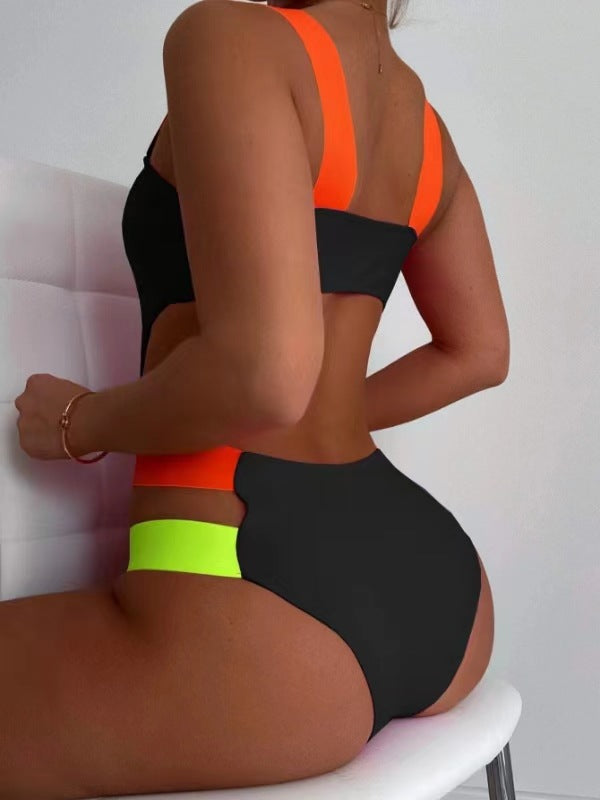 Women Sporty Cut-Out One-Piece Swimsuit Mune Fashion