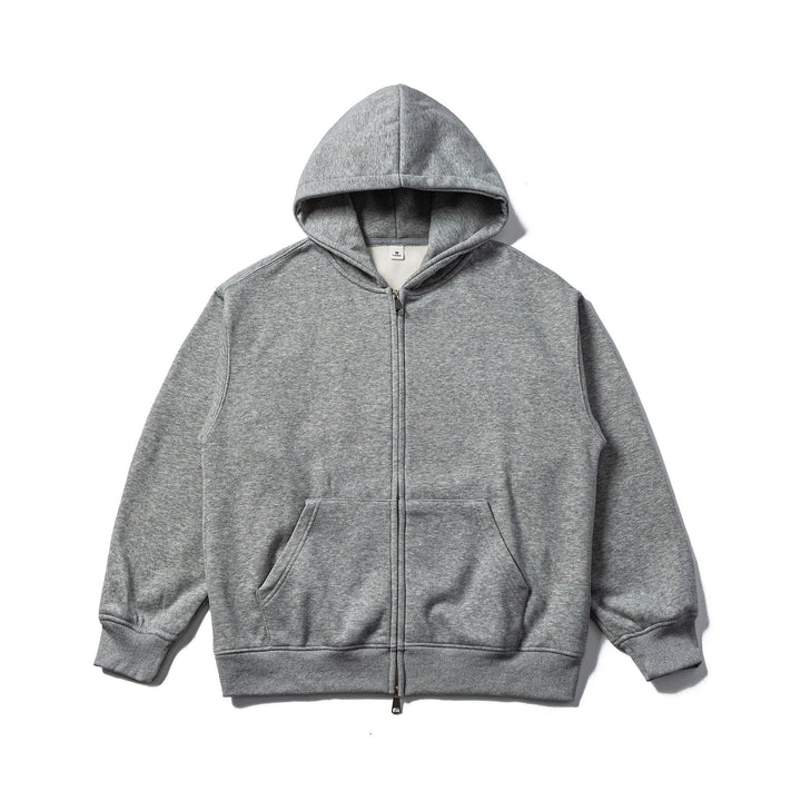 Unisex Hooded Sweat Jacket with Two-Way Zipper and Kangaroo Pocket Mune Fashion