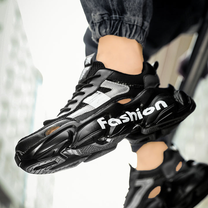 Unisex Voluminous Chunky Sneakers with Breathable Mesh and Profiled Platform Sole Mune Fashion