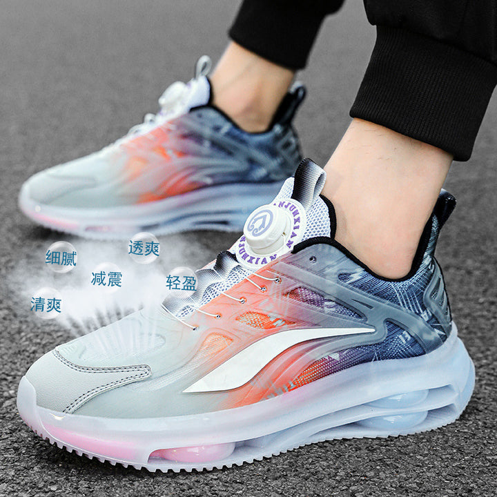 Men's Urban Comfort Sneaker with visible air chamber, transparent TPU overlay, and adaptive rotary closure Mune Fashion