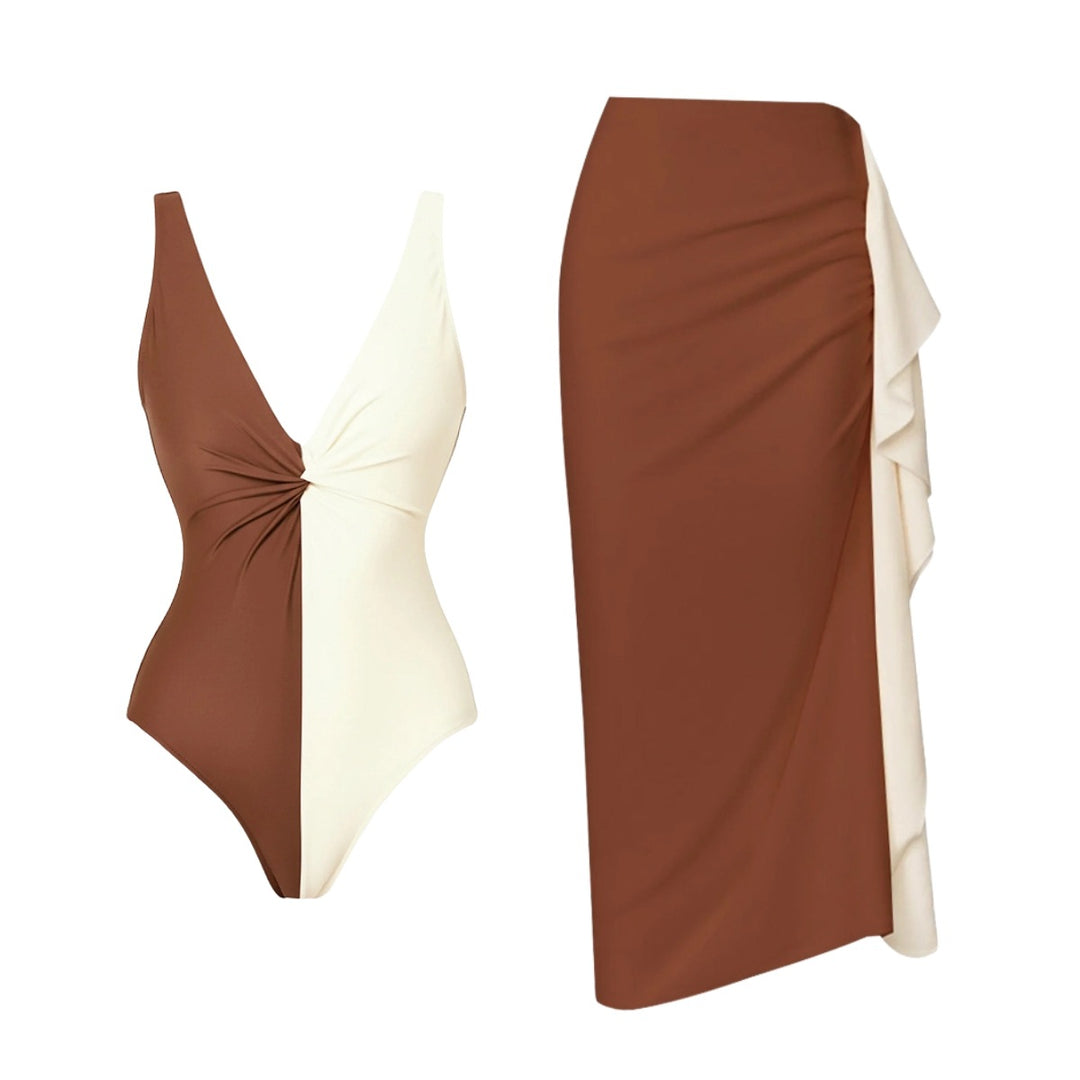 Ladies Bikini Set with Elegant Wrap Skirt Mune Fashion
