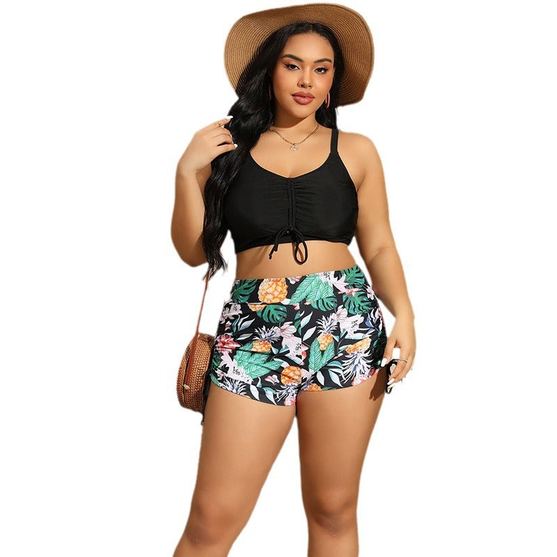 Women’s swimsuit set with fashionable ruffle design and floral print Mune Fashion