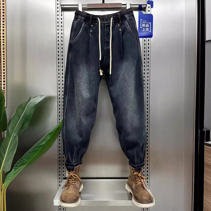 Men's Fashion Ripped Denim Jeans with Unique Patches Mune Fashion