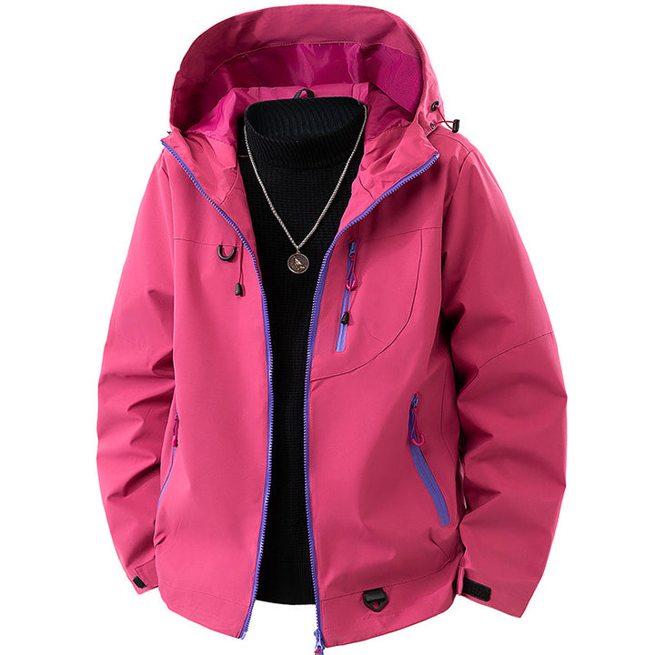 Men's Technical Softshell Outdoor Jacket with Hood water- and windproof membrane sealed zippers Mune Fashion