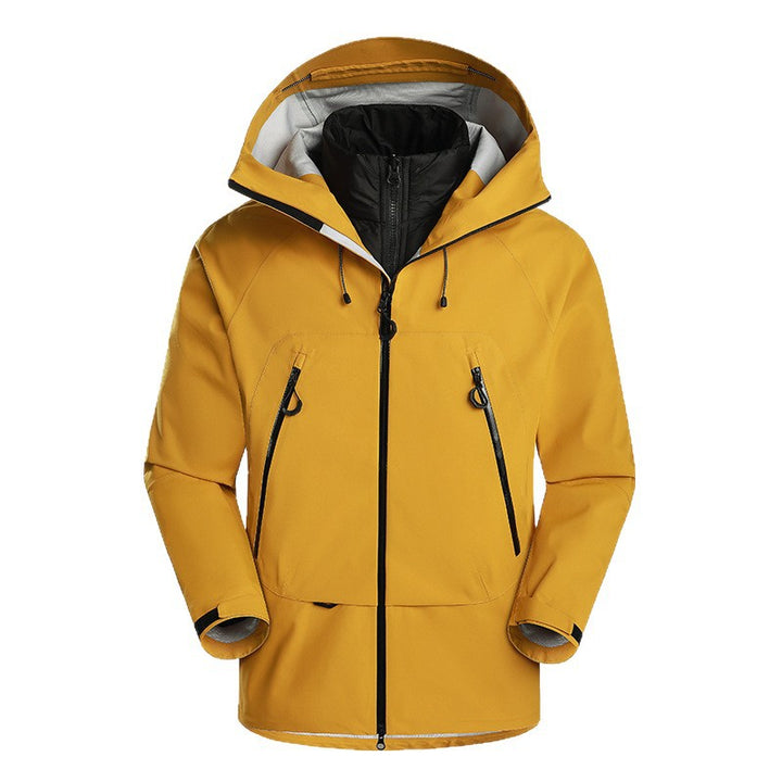 Men's waterproof softshell jacket with removable quilted inner jacket Mune Fashion
