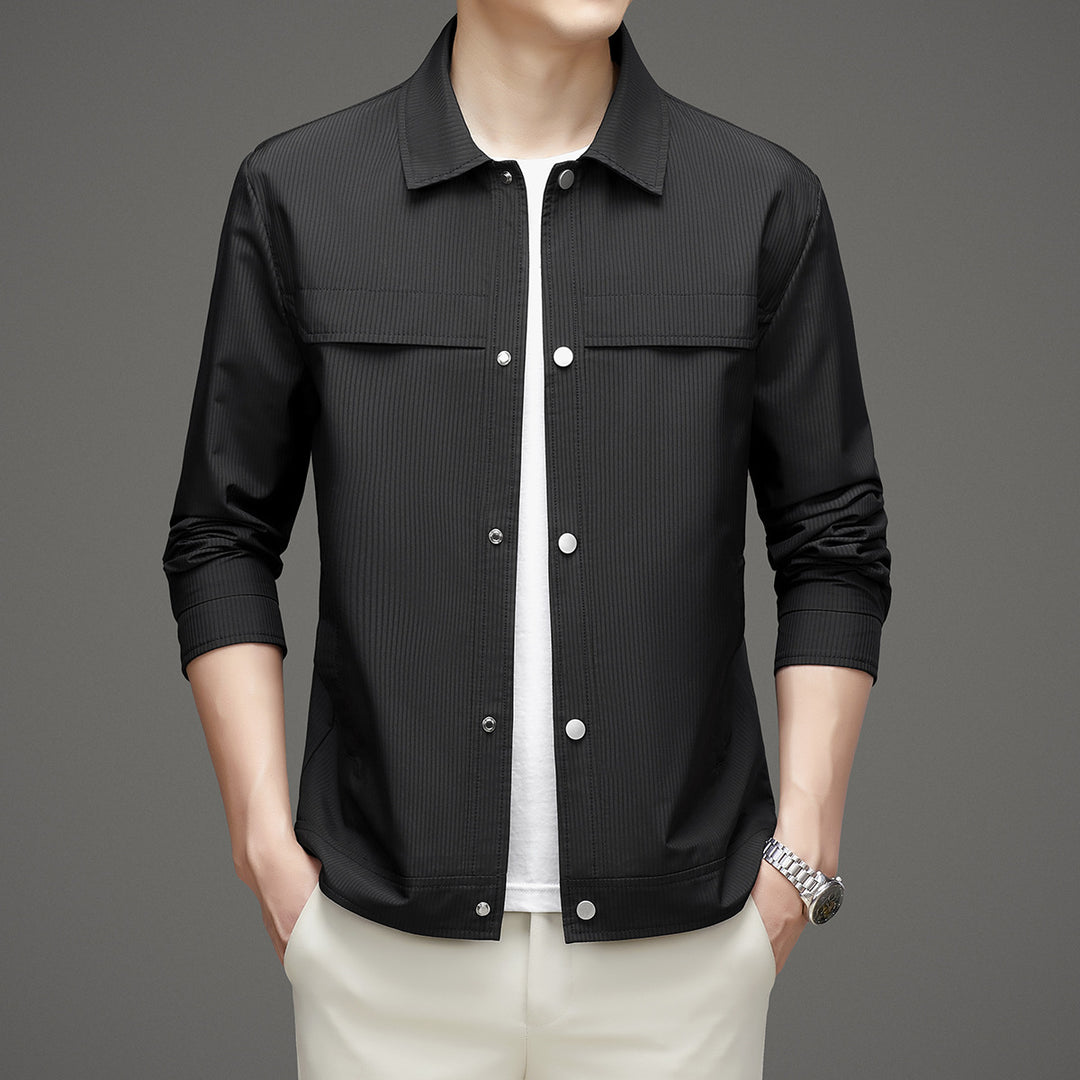 Men's Fashion Transitional Jacket with Textured Design Mune Fashion