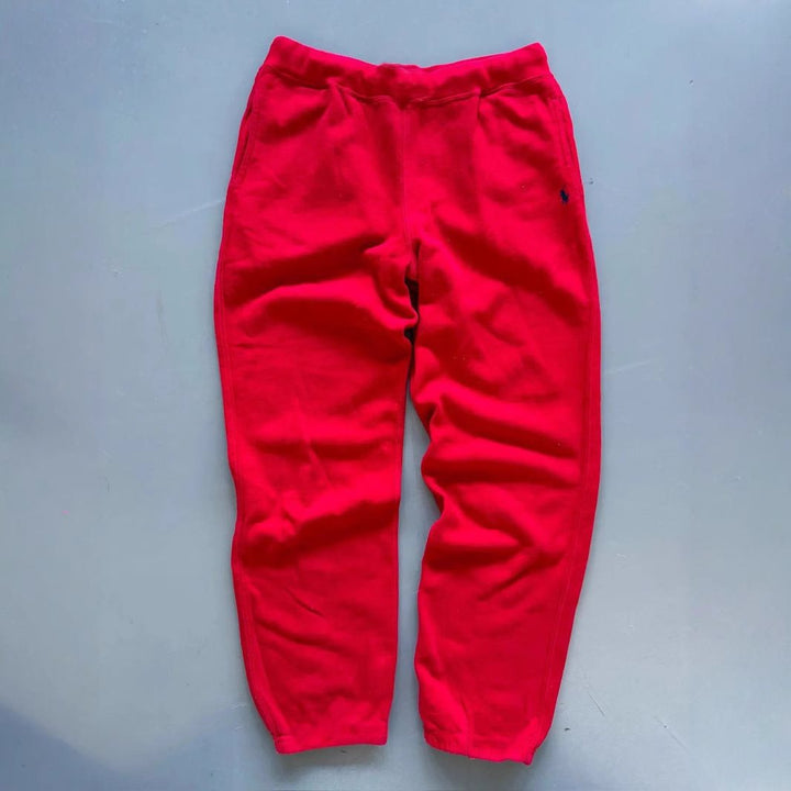 Men's Loose Baggy Sweatpants with Elastic Waistband and Embroidered Logo Mune Fashion