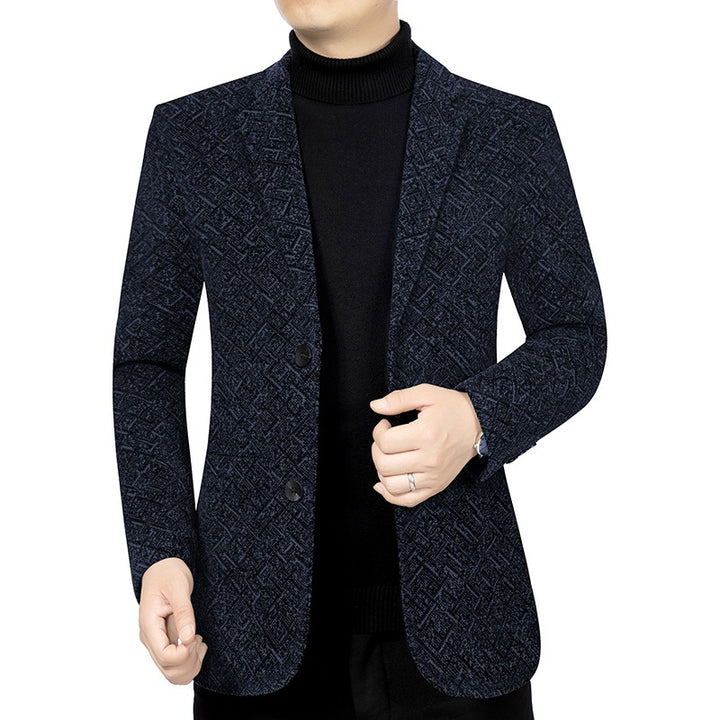 Men's Structured Jersey Blazer with Light Lining and Slim Silhouette Mune Fashion