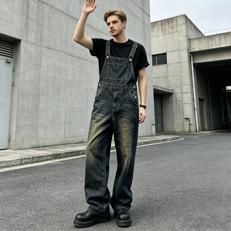 Men's Casual Jeans Overalls Mune Fashion