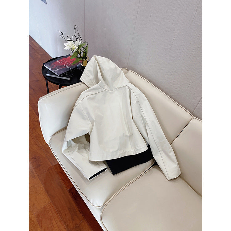 Women's Modern Transitional Jacket with Extra High Collar Mune Fashion