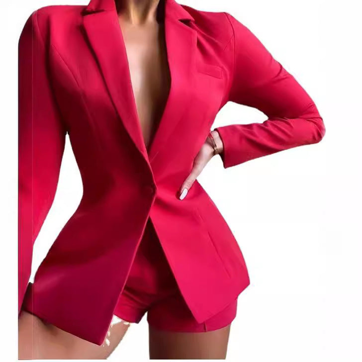 Women's tailored zebra print long blazer with emphasized waist and single-button Mune Fashion