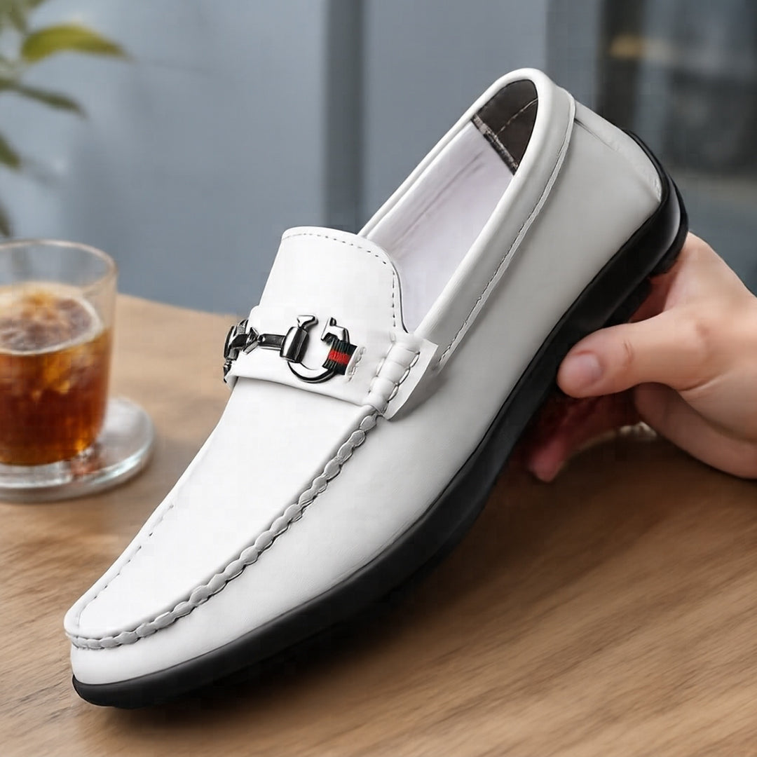 Men's Elegant Leather Moccasins Mune Fashion