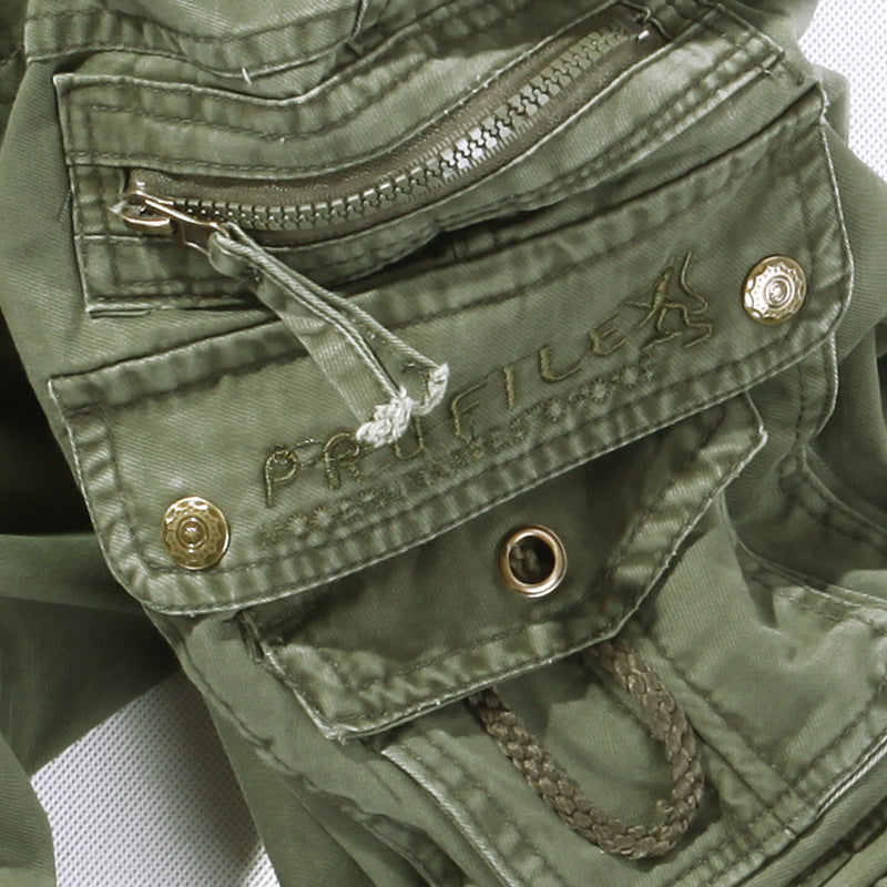 Men's Robust Cargo Work Pants with Multiple Pockets, Knee Pleats and Relaxed Fit Mune Fashion