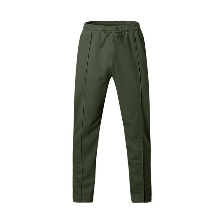 Men's sporty joggers with elastic waistband and front center seam Mune Fashion