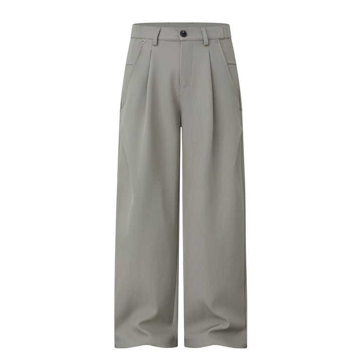 Women's Wide Pleated Trousers with High Waist and Wide Leg Mune Fashion