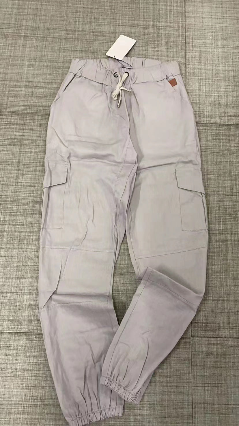 Men's Tactical Cargo Joggers with Drawstring, Elastic Cuffs, and Multiple Pockets Mune Fashion