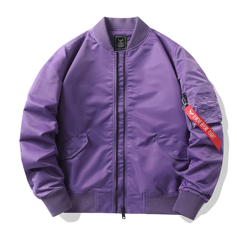 Men's camouflage bomber jacket in pilot style with multiple pockets and knitted cuffs Mune Fashion